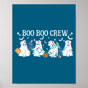 Poster Équipage Boo Boo Infirmière Halloween Infirmière D