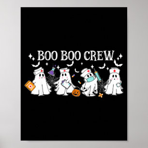 Poster Équipage boo boo infirmière halloween infirmière d