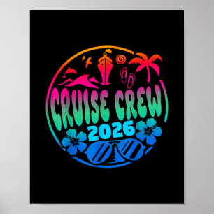 Poster Équipage Croisière 2026 Croisière Famille Amis Vac
