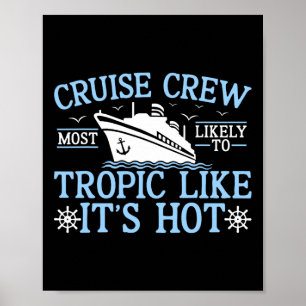 Poster Équipage de croisière 2025 le plus susceptible de
