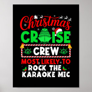 Poster Équipage de croisière de Noël le plus susceptible