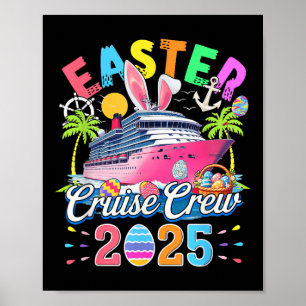 Poster Équipage de croisière de Pâques 2025 Œufs de navir