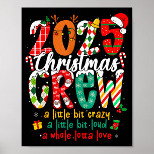Poster Équipage de Noël 2025 Pyjamas de Noël de famille X
