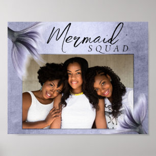Poster Équipage de sirène Lavender Purple Chic Friends