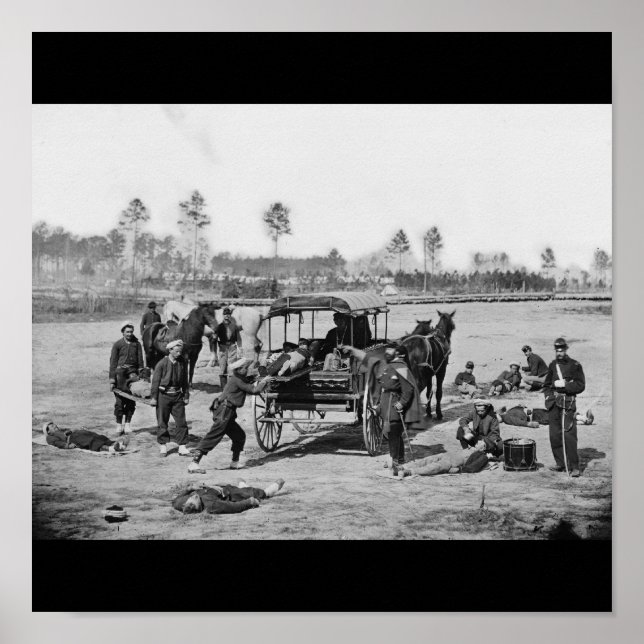 Poster Équipage des ambulances de guerre civile (Devant)