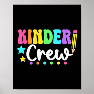 Poster Équipage Kinder Crèche Rentrée Des Classes Enseign