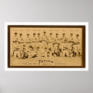 Poster Équipe 1913 de Philadelphia Phillies