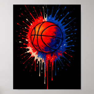 Poster Équipe américaine de basket-ball Splash Ball pour 