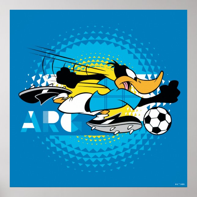 Poster Équipe Argentine de football Graphique de DAFFY DU (Devant)