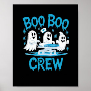 Poster Équipe Boo Boo fantôme infirmier paramédical Hallo