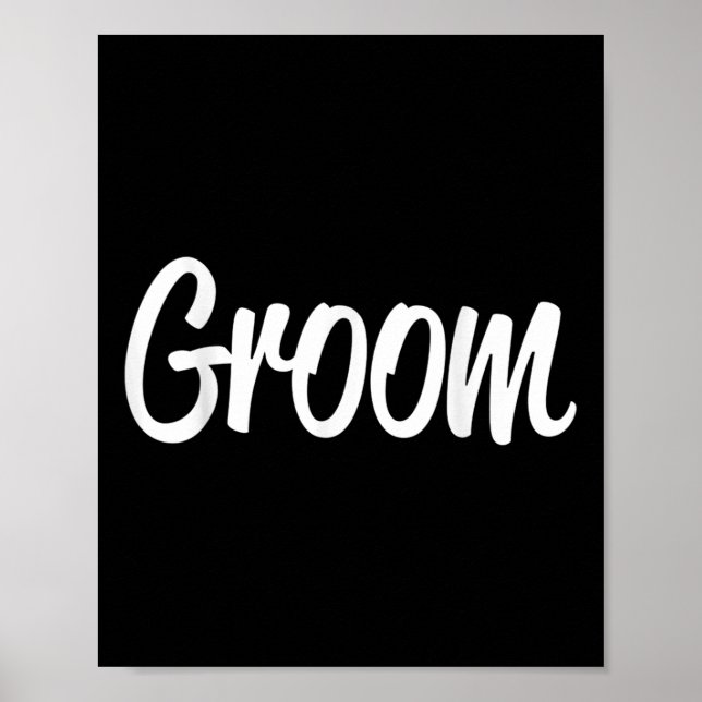 Poster Équipe Bride Équipe Groom Bride Groom Tee (Devant)