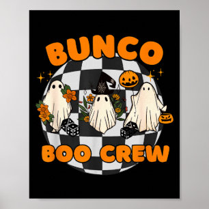 Poster Équipe Bunco Boo dés de Bunco Halloween 