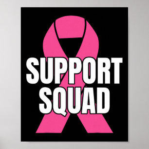 Poster Équipe Cancer du Sein - En Octobre Nous Portons de