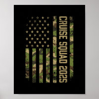 Équipe Croisière Camo 2025 États-Unis Drapeau Amér