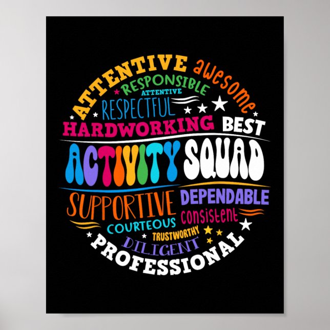 Poster Équipe d'activité Équipe instantanée Professionnel (Devant)