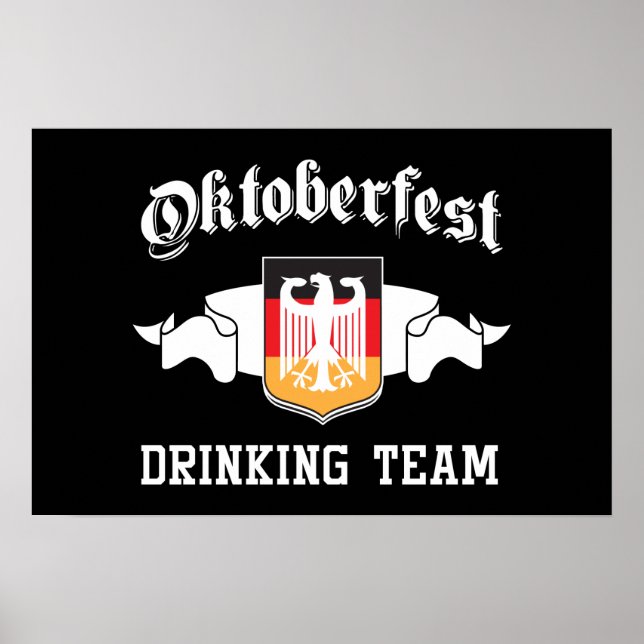 Poster Équipe d'alcools de l'Oktoberfest (Devant)