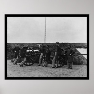 Poster Équipe d'armes du Massachusetts au fort Totten 186