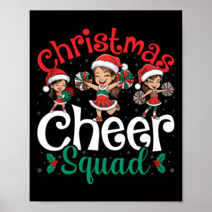 Poster Équipe de bonne humeur de Noël Menant au Père Noël