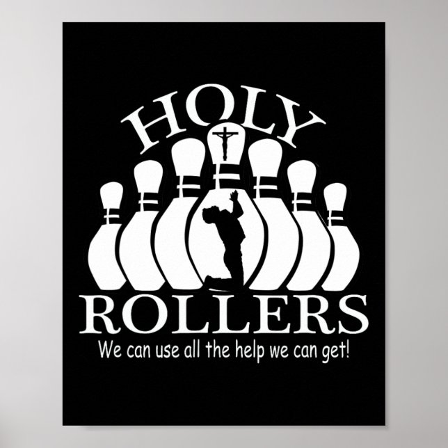 Poster Équipe de Bowling de jumelage des St-Rollers (Devant)