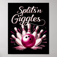 Équipe de bowling Funny Splits n Giggles Joueuse d
