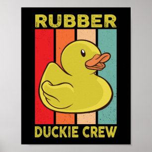 Poster Équipe de canard en caoutchouc