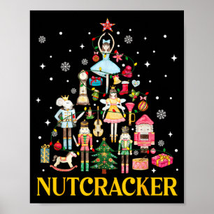 Poster Équipe de Casse-Noisette de Noël Ballet Danse Femm