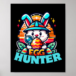 Poster Équipe de chasse aux œufs Graphique Chasse aux œuf