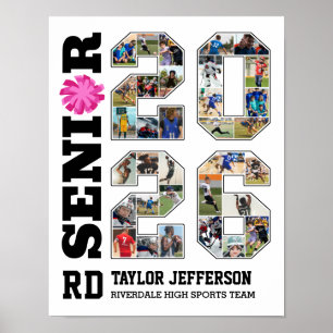 Poster Équipe de Cheerleading Senior 2026 Collage de Phot