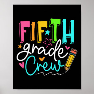 Poster Équipe de cinquième année Professeur de 5e année É