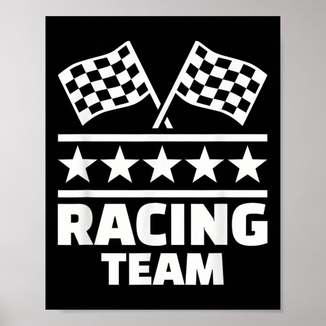 Poster Équipe de course (Devant)