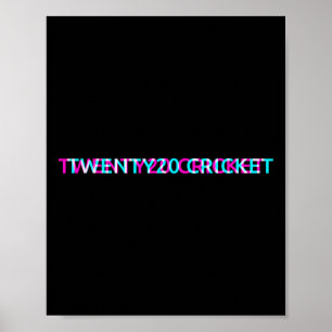 Poster Équipe de cricket Twenty20 Maillot universitaire d