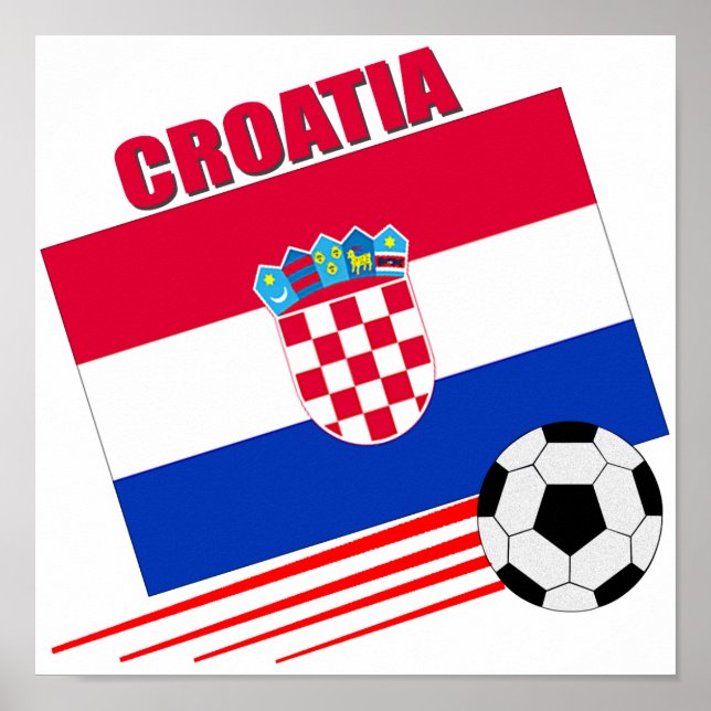 Poster Équipe de Croatie de football (Devant)