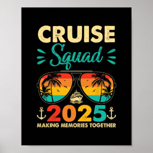 Poster Équipe de croisière 2025 Vacances d'été en famille