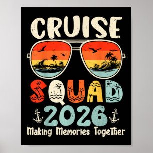 Poster Équipe de croisière 2026 Vacances d'été en famille