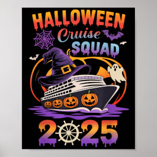 Poster Équipe de croisière Halloween 2025 Équipage de cro