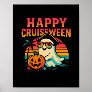 Poster Équipe de croisière Halloween Famille 2025 Équipag