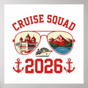Poster Équipe de croisière Voyage en Suisse 2026