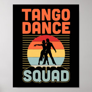 Poster Équipe de danse du tango correspondant École de da