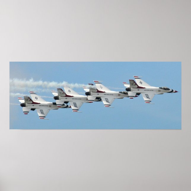 Poster Équipe de démonstration en vol de Thunderbirds (Devant)