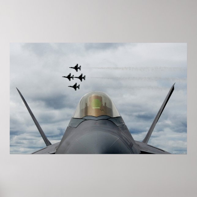 Poster Équipe de démonstration en vol de Thunderbirds (Devant)