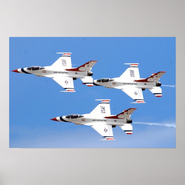 Poster Équipe de démonstration en vol de Thunderbirds (Devant)