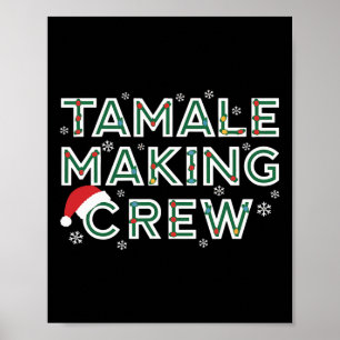 Poster Équipe de fabrication de tamales de Noël Nourritur