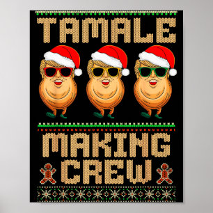 Poster Équipe de fabrication de tamales Saison des tamale