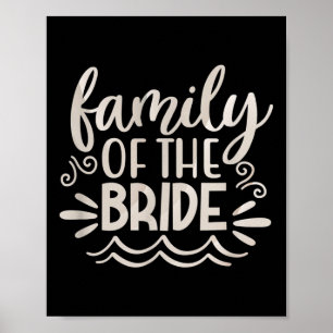 Poster Équipe de famille Tee - shirt Mariage Cadeau femme