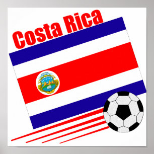 Poster Équipe de football du Costa Rica