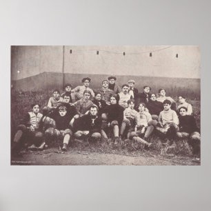 Poster Équipe de football universitaire 1896