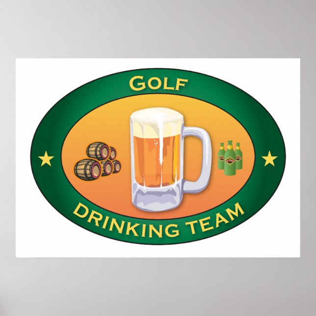 Poster Équipe de golf (Devant)