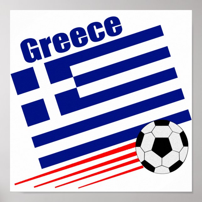 Poster Équipe de Grèce de football (Devant)