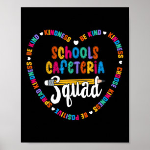 Poster Équipe de la cafétéria de l'école Byck rentre à l'