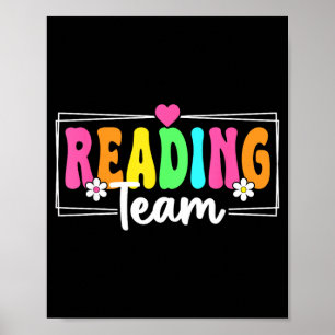 Poster Équipe de lecture Enseignant Retour à l'école Lect